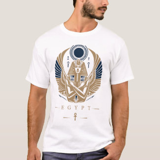 Oud-Egyptische Farao Tutankhamun Embleem T-Shirt