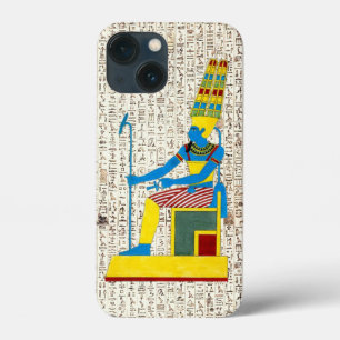 Oud-Egyptische God Osiris hiërogliefen ontwerp iPhone 13 Mini Hoesje