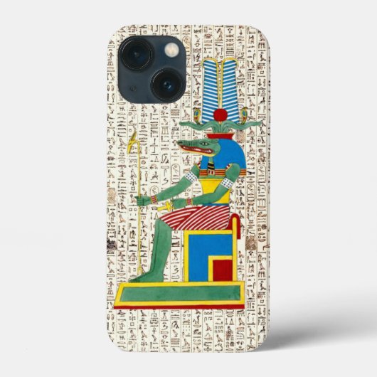 Oud-Egyptische God Sobek hiërogliefen ontwerp Case-Mate iPhone Case (Achterkant)