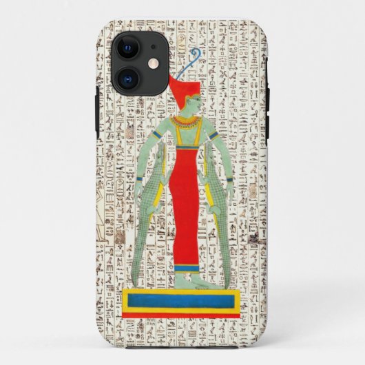 Oud-Egyptische God Sobek hiërogliefen ontwerp Case-Mate iPhone Case (Achterkant)