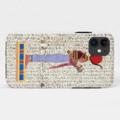 Oud-Egyptische godin hiërogliefen ontwerp Case-Mate iPhone Case (Achterkant (horizontaal))