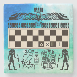 Oud-Egyptische Senetraad Stenen Onderzetter