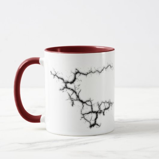 Oud en decrepit mok (Links)