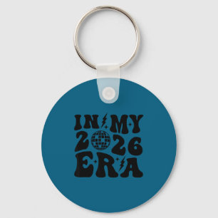 Oud en nieuw 2026 Retro Trendy Disco Bal Groovy Kn Sleutelhanger