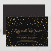 Oud en Nieuw Save the Date Aankondiging (Voorkant / Achterkant)