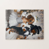 Oud en Nieuw Teckel Legpuzzel (Horizontaal)