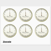 Oud en Nieuw Trouwstickers Ronde Sticker (Vel)