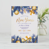 Oud en Nieuw uitnodigingen (Staand voorkant)