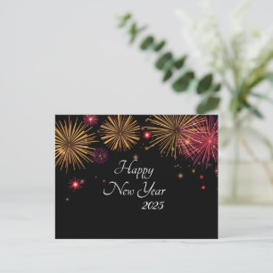 Oud en Nieuw Vuurwerkfeest Briefkaart