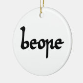 Oud Engels Beer Keramisch Ornament (Links)