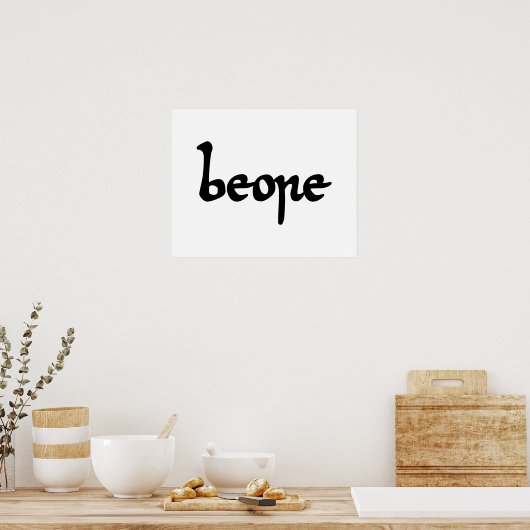 Oud Engels Beer Poster (Keuken)