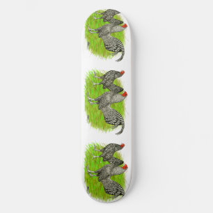 Oud Engels Game Barred Chickens Skateboard