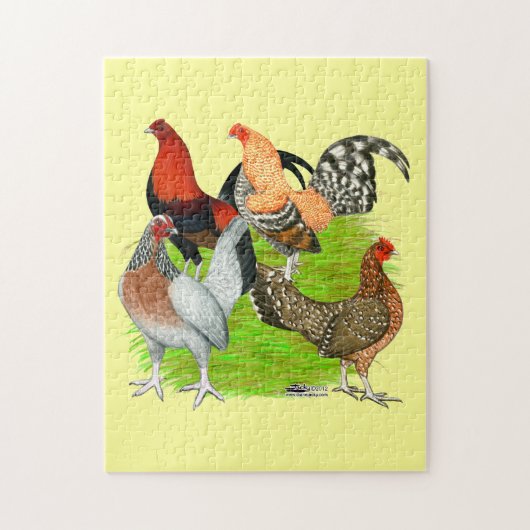 Oud Engels Game Quartet Legpuzzel (Verticaal)
