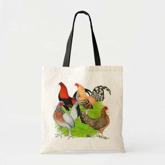 Oud Engels Game Quartet Tote Bag (Voorkant)