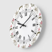 Oud Engels Garden  Floral Pattern Grote Klok (Hoek)