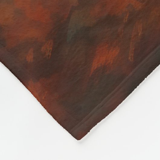 Oud Engels herdershond in herfstbladeren Herfst In Fleece Deken (Hoek)