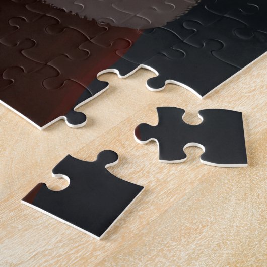 Oud Engels herdershond met sinterklaas feestelijk Legpuzzel (Zijkant)