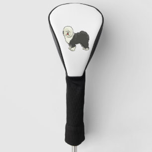 Oud Engels herdershond mijn vriend Golfheadcover