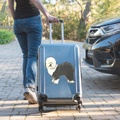 Oud Engels herdershond mijn vriend Sticker (Koffer Insitu)