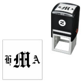 Oud Engels Initialen - Zelfinkt Stempel (In situ)