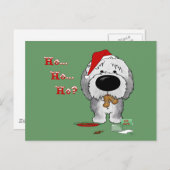 Oud Engels kerstfeest Feestdagenkaart (Voorkant / Achterkant)