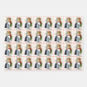 Oud Engels kerstfeest Inpakpapier Vel (Voorkant)