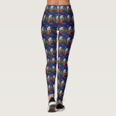 Oud Engels kerstfeest Leggings (Achterkant)