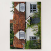 Oud Engels Land House Rustic Building Legpuzzel (Verticaal)
