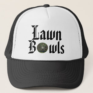 Oud Engels Lawn Bowls tekst ontwerp, Trucker Pet