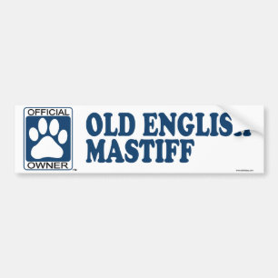Oud Engels Mastiff Blue Bumpersticker