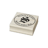 Oud Engels Monogram Rubberstempel (Stempel)