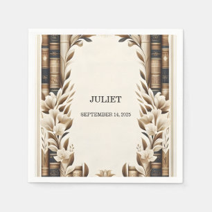 Oud Engels Retro Book Club Hoesje Vrijgezellenfees Servet