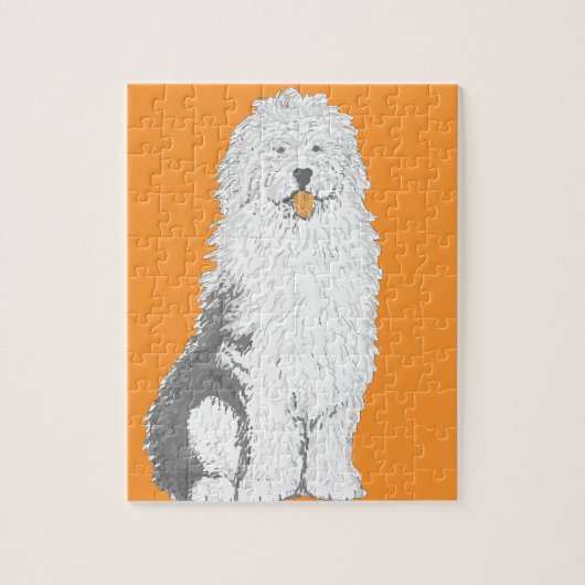Oud Engels Sheep Dog multiple products Legpuzzel (Verticaal)