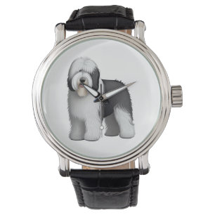 Oud Engels Sheepdog 10 Horloge