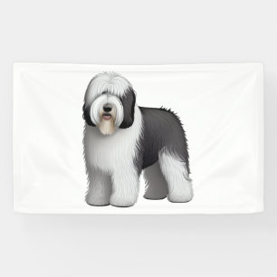Oud Engels Sheepdog 10 Spandoek