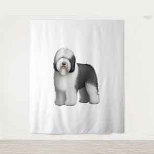 Oud Engels Sheepdog 10 Wandkleed