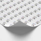 Oud Engels Sheepdog Birthday Cadeaupapier (Hoek)