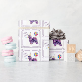 Oud Engels Sheepdog Birthday Cadeaupapier