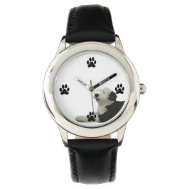 Oud Engels Sheepdog Horloge