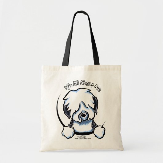 Oud Engels Sheepdog IAAM Tote Bag (Voorkant)