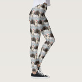 Oud Engels Sheepdog in Sneeuw Kerstmis Leggings (Rechts)
