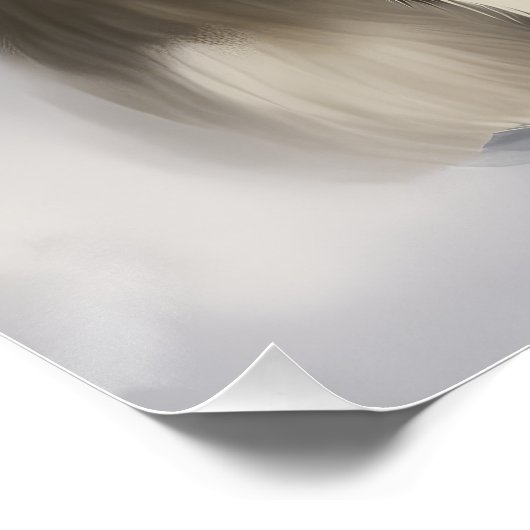 Oud Engels Sheepdog in Sneeuw Kerstmis Perfect Poster (Hoek)