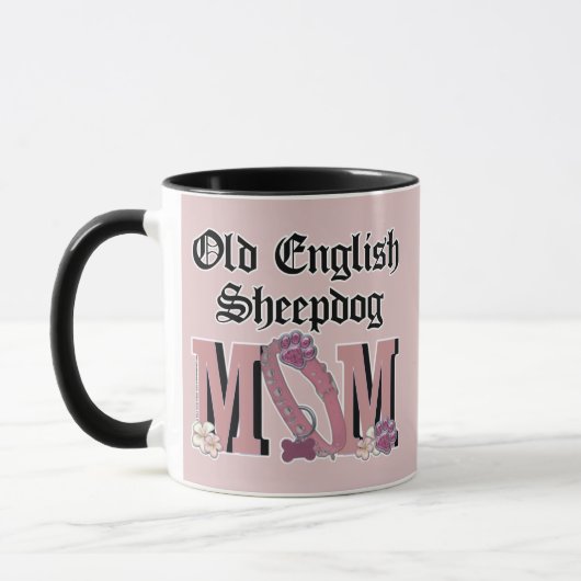 Oud Engels Sheepdog MOM Mok (Links)