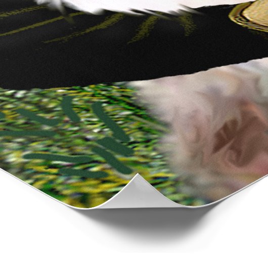 Oud Engels Sheepdog - Mona Lisa Poster (Hoek)