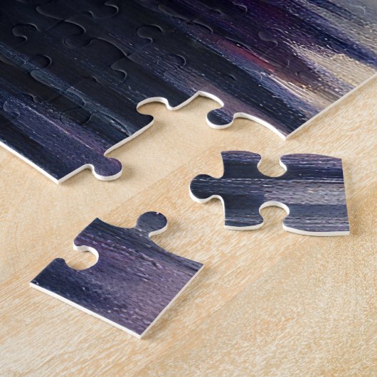 Oud Engels Sheepdog op Paddle: een Schilderachtig  Legpuzzel (Zijkant)