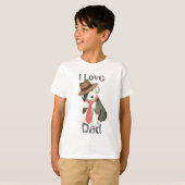 Oud Engels Sheepdog Papa T-shirt (Voorkant volledig)