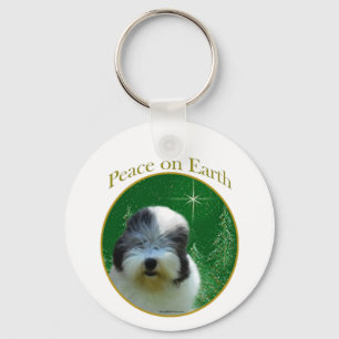 Oud Engels Sheepdog Peace Sleutelhanger