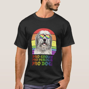 Oud Engels Sheepdog Pro Choice Pro Feminism Pro D T-shirt