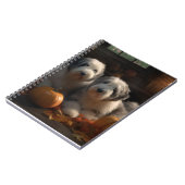 Oud Engels Sheepdog Puppy Herfst Delight Pompoen Notitieboek (Linkerzijde)