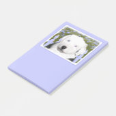 Oud Engels Sheepdog Puppy Painting - Dog Art Post-it® Notes (Schuin)